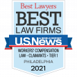 Pearson Koutcher Law was awarded the 2021 award for the best law firms for Philadelphia workers' compensation lawyers for their extensive knowledge of workers' compensation representation.