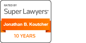 Jonathan B. Koutcher of Pearson Koutcher Law receives an award for ten years from Super Lawyers for his quality work as a Philadelphia workers compensation lawyer.