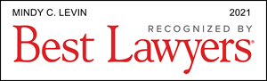 Mindy Levin of Pearson Koutcher Law Firm received recognition by Best Lawyers in 2021 for her excellence in Work Injury Lawyer representation.